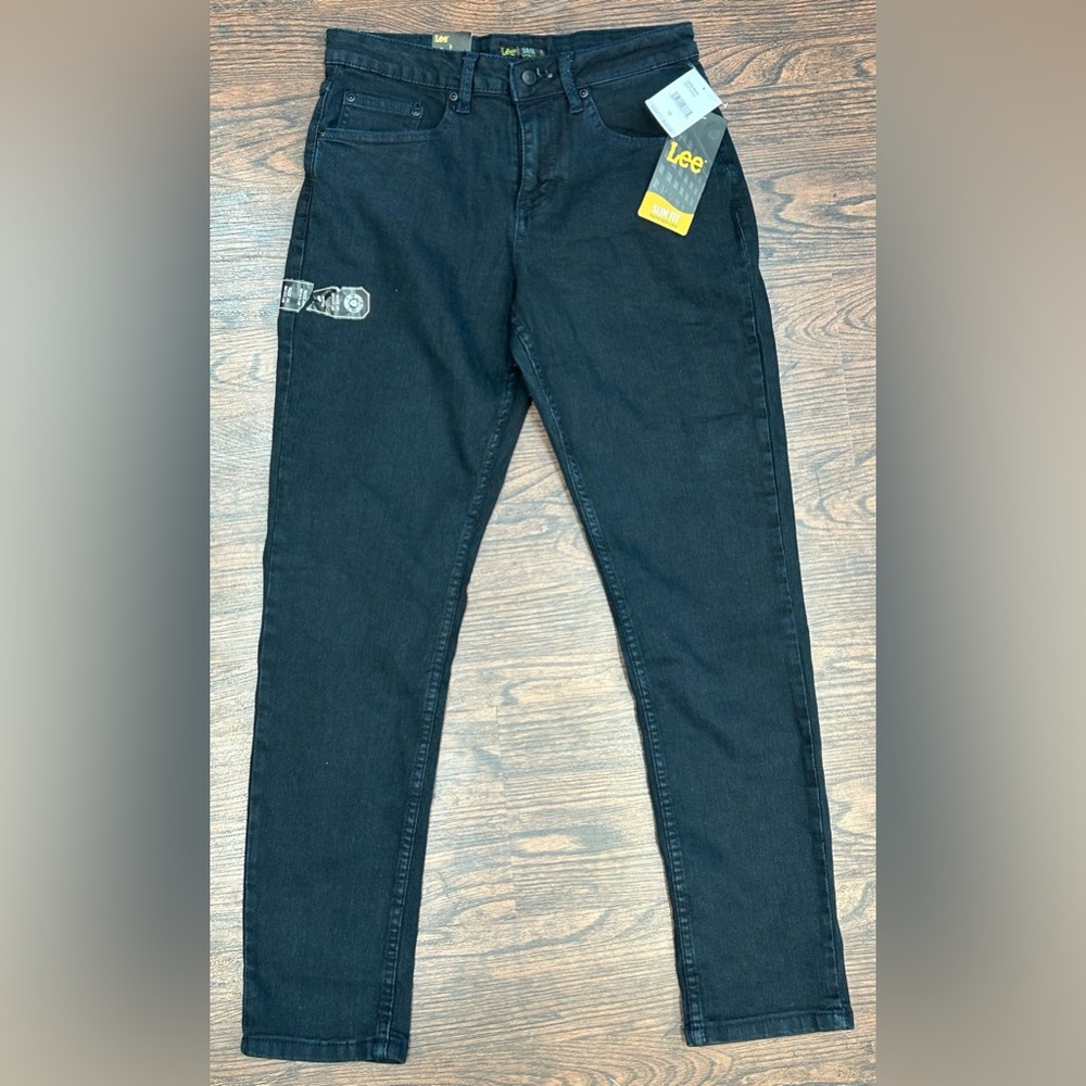 LEE Slim Fit Regular Stretch Jeans (Deep Ocean) - Size Youth 16